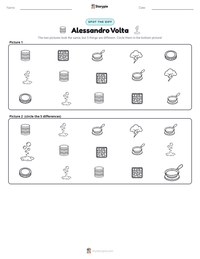 Alessandro Volta printable worksheet preview