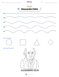 Alessandro Volta printable worksheet preview