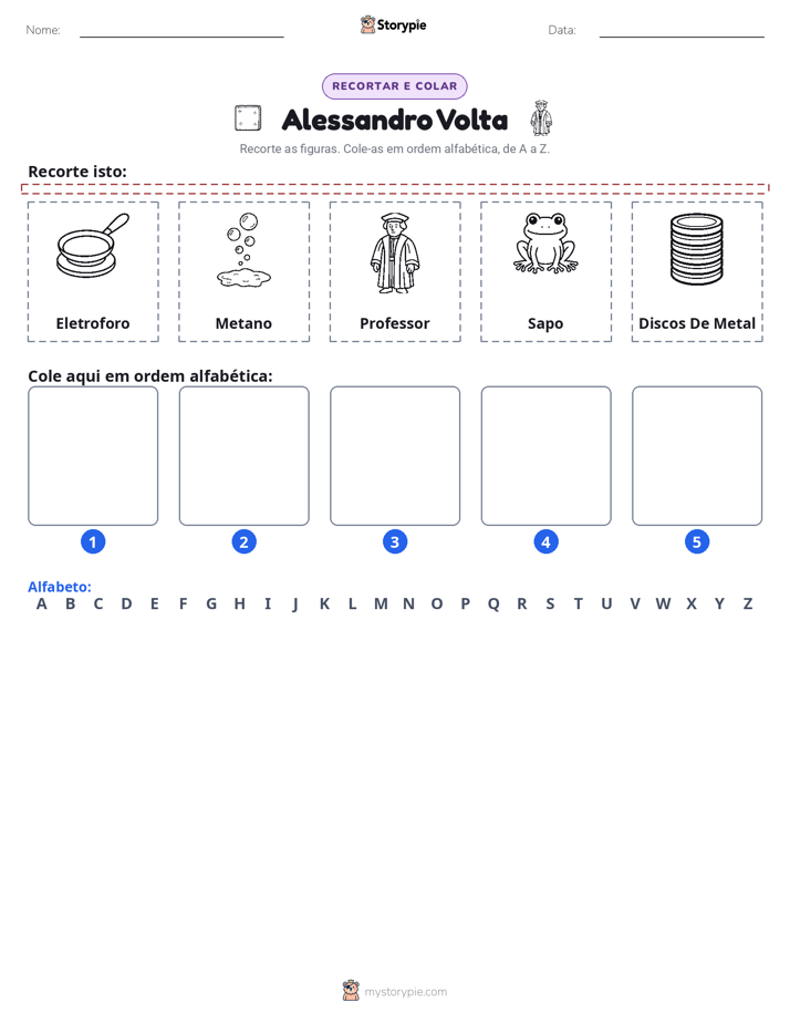 Recortar & Colar Alfabeto