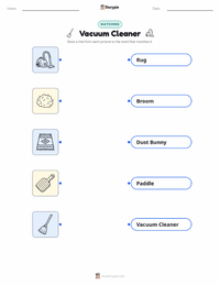 Vacuum Cleaner printable worksheet preview