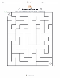 Vacuum Cleaner printable worksheet preview