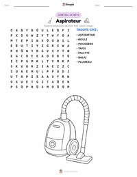 Aperçu de la feuille de travail imprimable Aspirateur