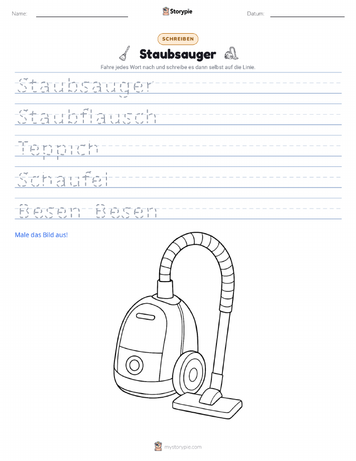 Schreibübung