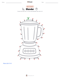 Blender printable worksheet preview