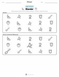 Blender printable worksheet preview