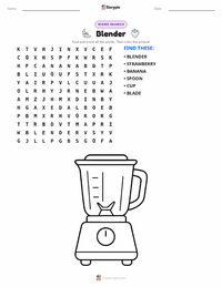 Blender printable worksheet preview