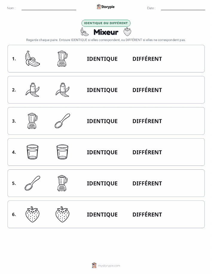 Identique ou Différent