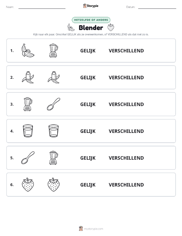 Zelfde of Verschillend