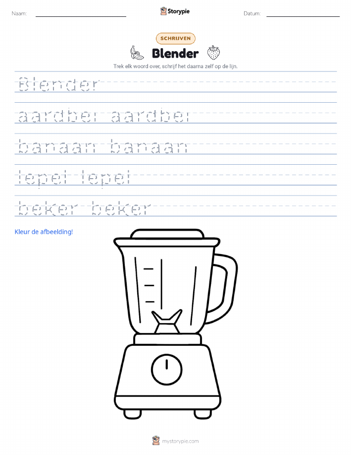 Schrijf Oefening