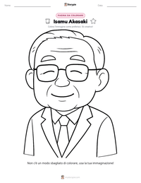 Anteprima della scheda stampabile di Isamu Akasaki