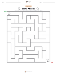 Anteprima della scheda stampabile di Isamu Akasaki