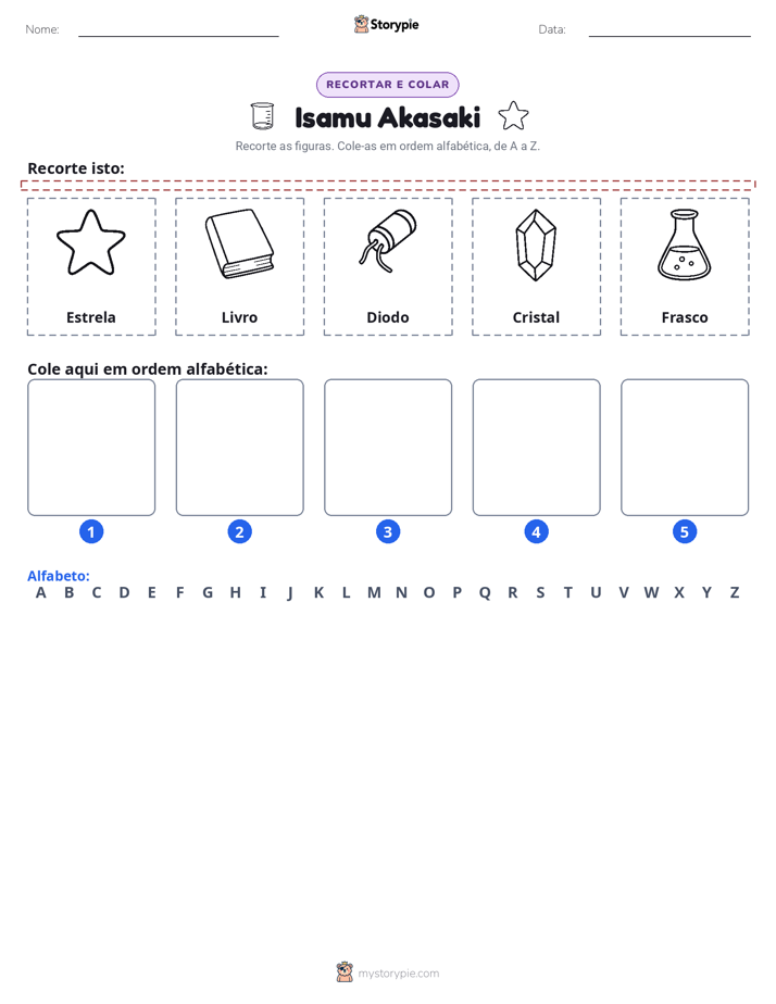 Recortar & Colar Alfabeto