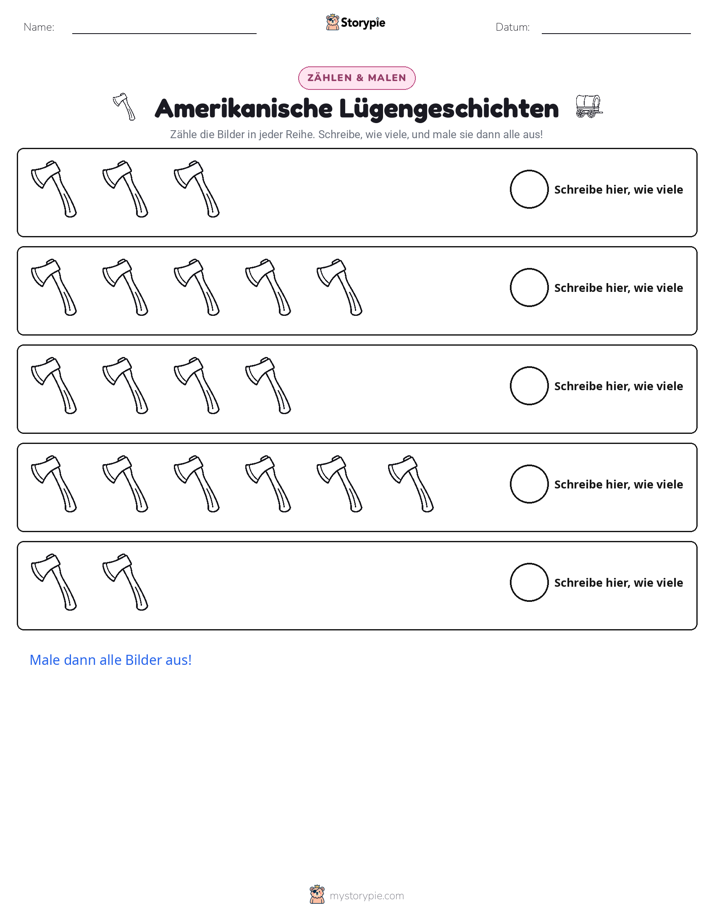 Zählen & Ausmalen