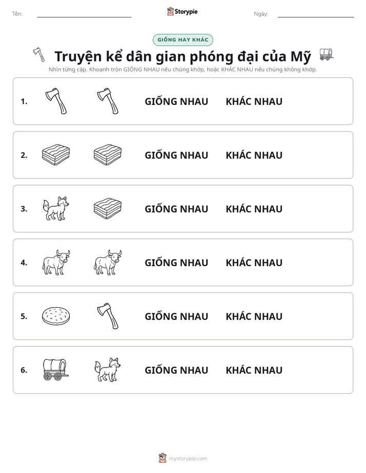Giống Hay Khác