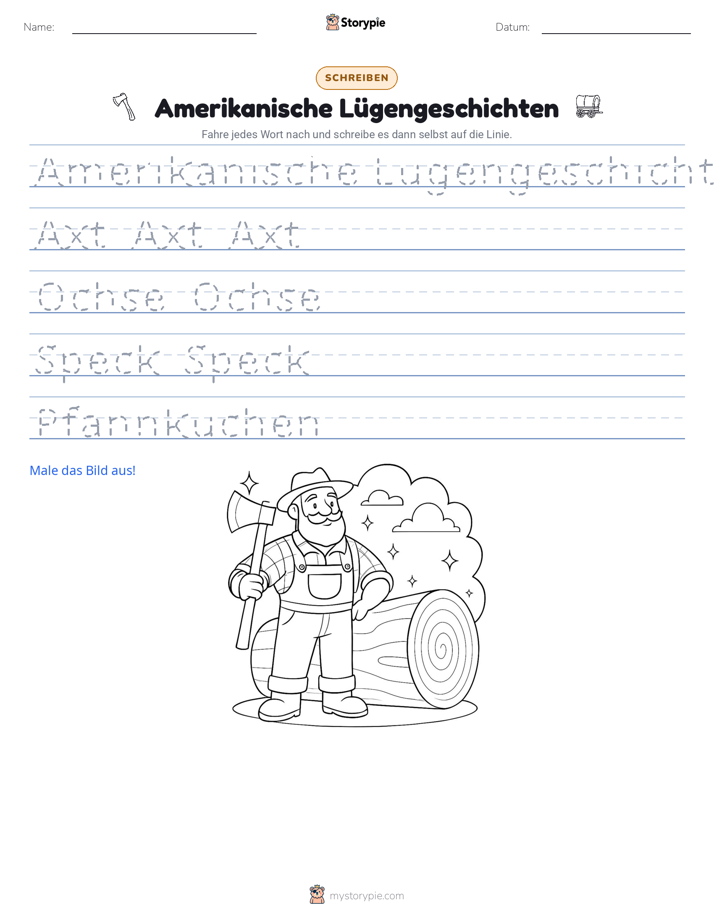 Schreibübung