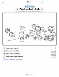 Finn MacCool - Irish printable worksheet preview