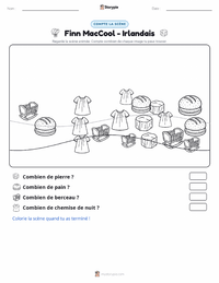 Aperçu de la feuille de travail imprimable Finn MacCool