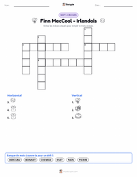 Aperçu de la feuille de travail imprimable Finn MacCool