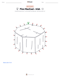 Finn MacCool - Irish printable worksheet preview