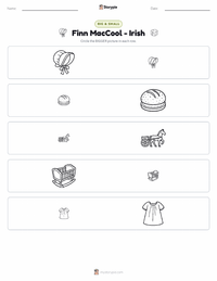 Finn MacCool - Irish printable worksheet preview
