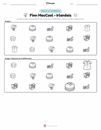 Aperçu de la feuille de travail imprimable Finn MacCool