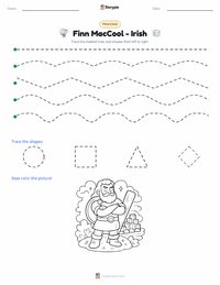 Finn MacCool - Irish printable worksheet preview