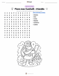Vista previa de la hoja de trabajo imprimible de Finn MacCool