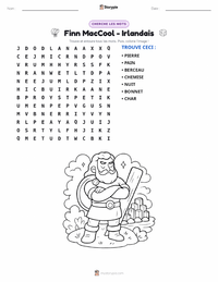 Aperçu de la feuille de travail imprimable Finn MacCool