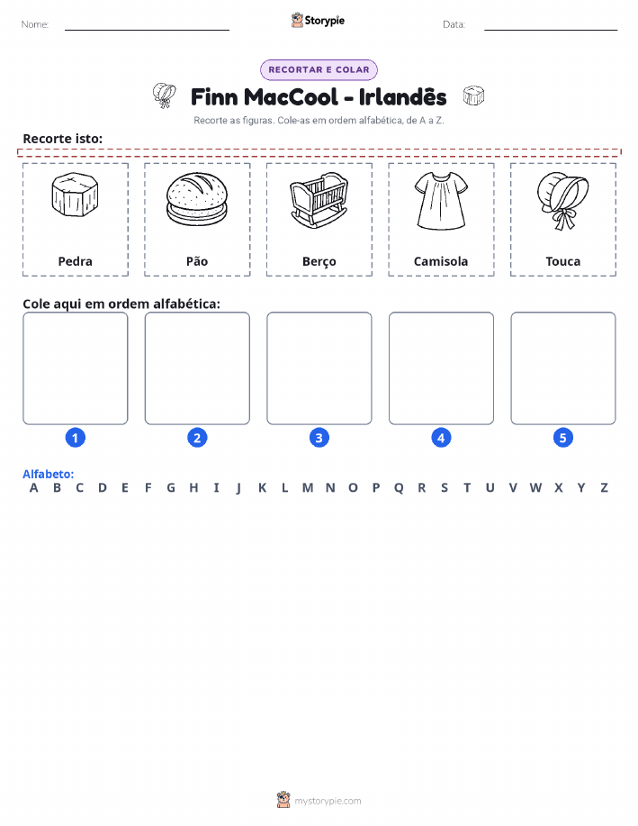 Recortar & Colar Alfabeto