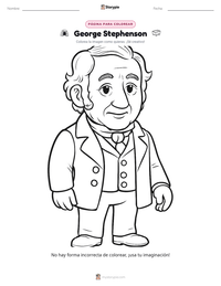 Vista previa de la hoja de trabajo imprimible de George Stephenson