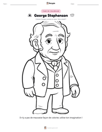 Aperçu de la feuille de travail imprimable George Stephenson