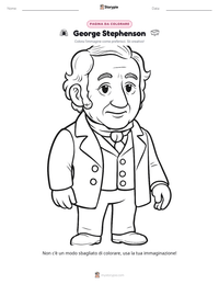 Anteprima della scheda stampabile di George Stephenson