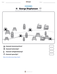 George Stephenson afdrukbare werkblad voorbeeld
