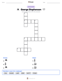 George Stephenson printable worksheet preview