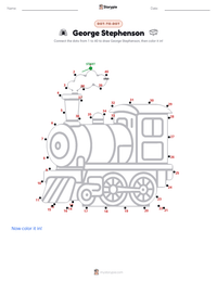 George Stephenson printable worksheet preview