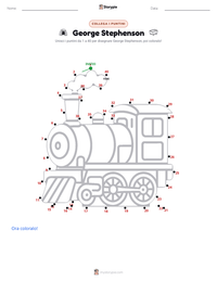 Anteprima della scheda stampabile di George Stephenson