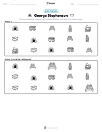 George Stephenson printable worksheet preview