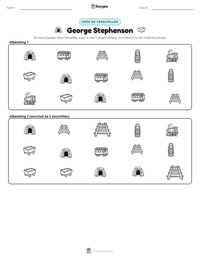 George Stephenson afdrukbare werkblad voorbeeld