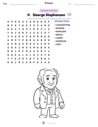 Podgląd drukowalnego arkusza ćwiczeń George Stephenson