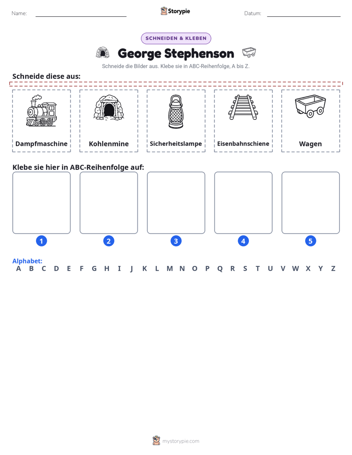 Schneiden & Einfügen Alphabet