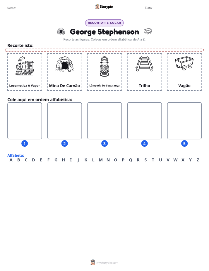 Recortar & Colar Alfabeto
