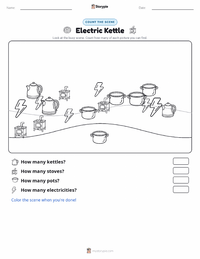 Electric Kettle printable worksheet preview