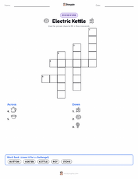 Electric Kettle printable worksheet preview