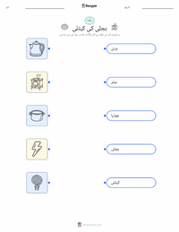 الیکٹرک کیتلی پرنٹ کرنے کے قابل ورکشیٹ کا پیش نظارہ