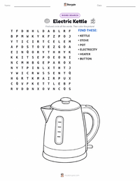 Electric Kettle printable worksheet preview