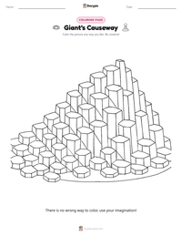 Giant's Causeway printable worksheet preview