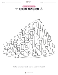 Vista previa de la hoja de trabajo imprimible de Calzada del Gigante