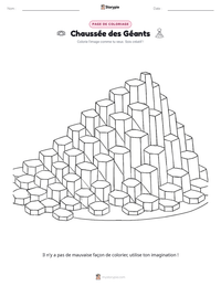 Aperçu de la feuille de travail imprimable Chaussée des Géants