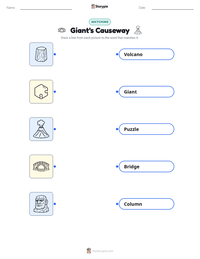 Giant's Causeway printable worksheet preview