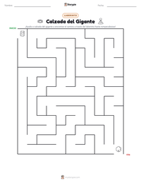 Vista previa de la hoja de trabajo imprimible de Calzada del Gigante